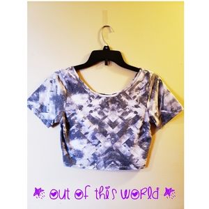 Marble Galaxy Crop Top